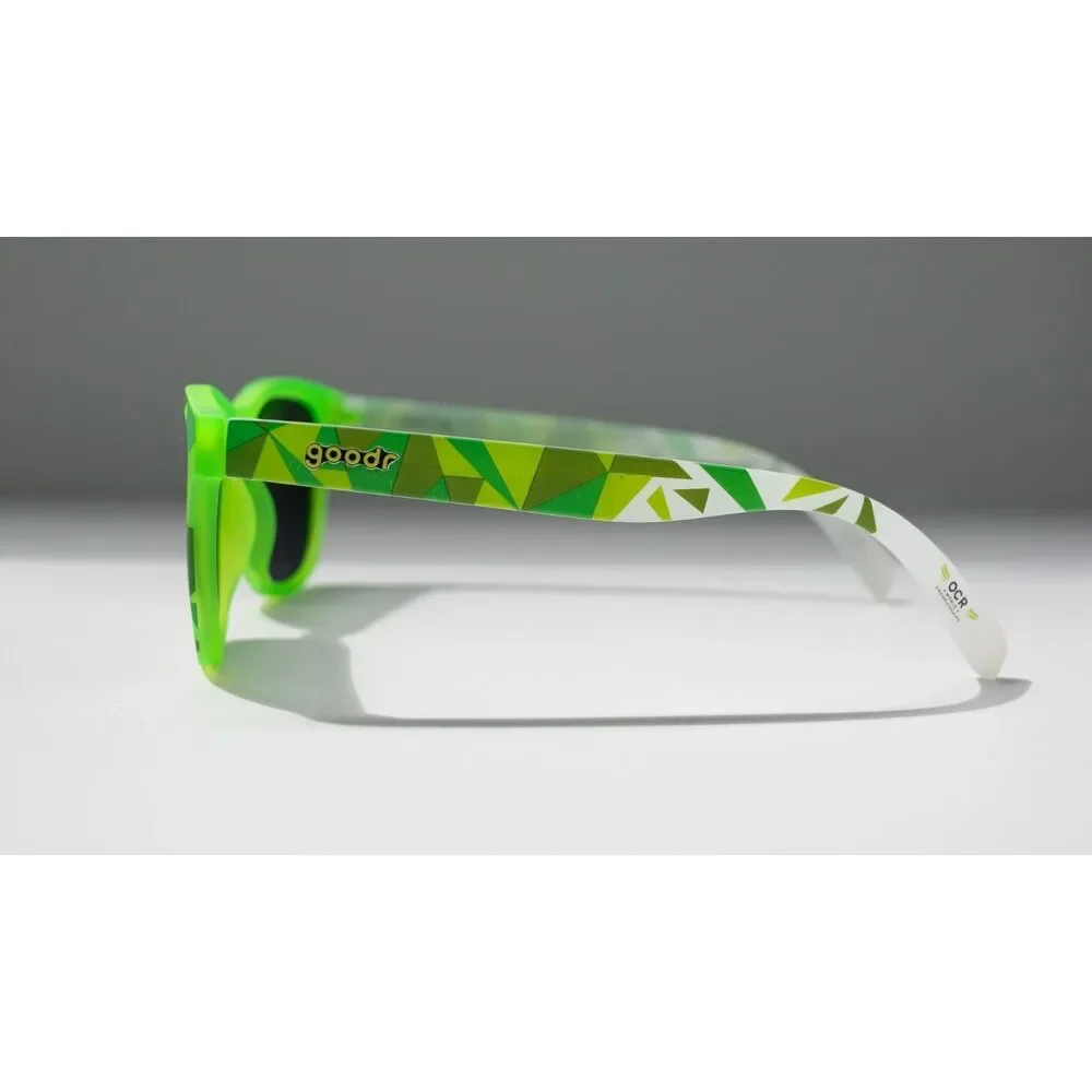 Goodr OG OCRWC Black/Green Polarized Sunglasses G00143-OG-BK1-NR - Picture 4 of 12